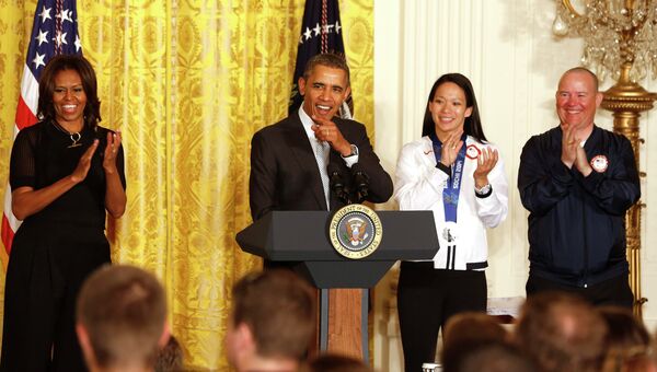 Обама чествовал в Белом доме американских спортсменов Сочи-2014