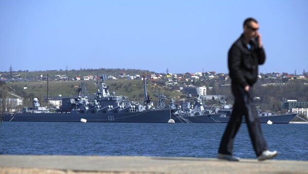 Корабли ВМФ России в порту Севастополя. Архивное фото