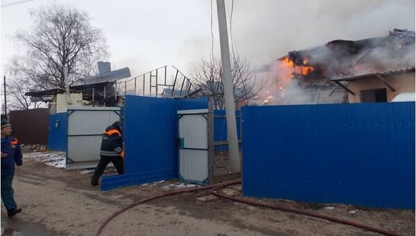 На месте пожара в Костроме