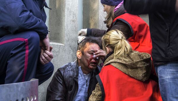 Пострадавший при штурме здания областного управления Службы Безопасности Украины в Луганске