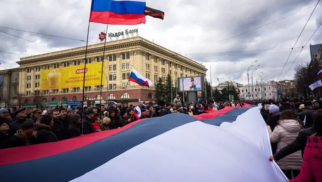 В Харькове прошел митинг в поддержку крымского референдума