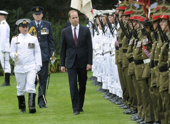 Принц Уильям во время поездки в Новую Зеландию