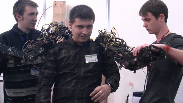 Макет экзоскелета, собранный студентами из Обнинска