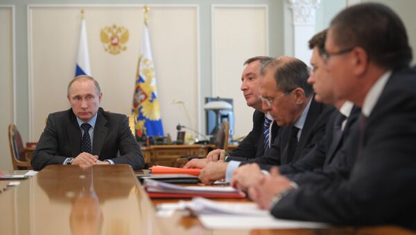 В.Путин провел совещание сруководством российского правительства