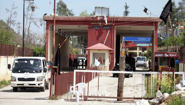 Контрольно-пропускной пункт в сирийском городе Кесаб