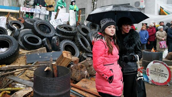 Ситуация в Славянске 14 апреля 2014