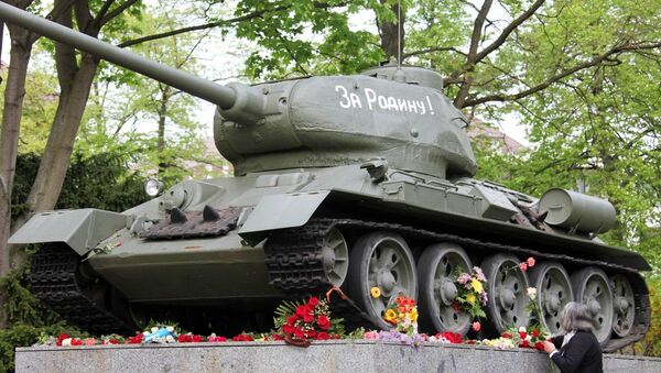Танк Т-34 в Немецко-Русском музее в Карлсхорсте, Берлин, Германия.