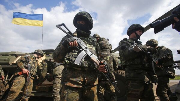 Бойцы украинской армии, архивное фото