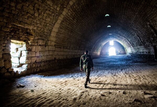 Освобожденный от боевиков замок Крак де Шевалье в Сирии