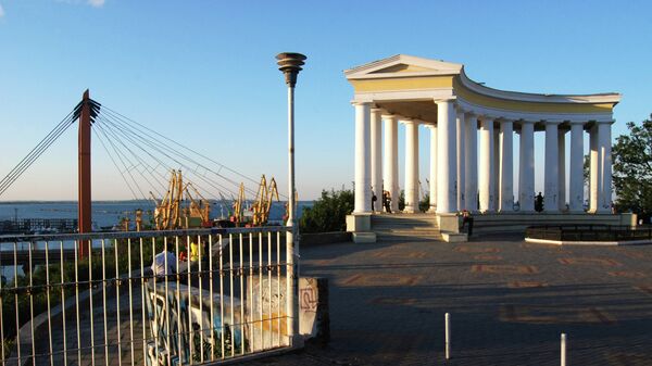 Колоннада на Приморском бульваре в Одессе