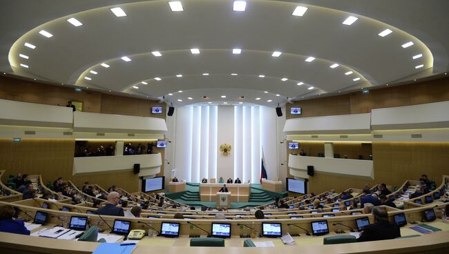 Заседание Совета Федерации РФ, архивное фото