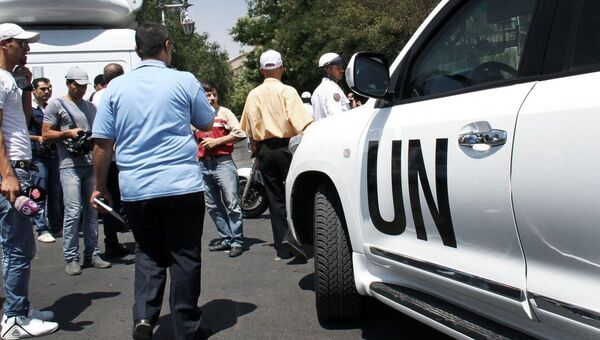 Машина наблюдателей ООН