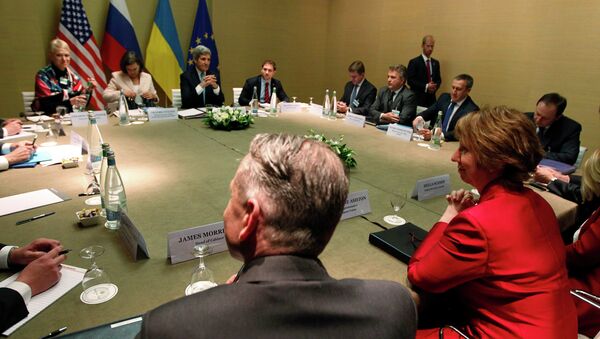 Переговоры по урегулированию кризиса на Украине в Женеве. 17 апреля 2014