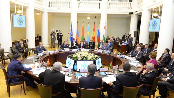Заседание Совета Парламентской Ассамблеи ОДКБ, архивное фото