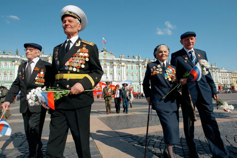 Военный парад в Санкт-Петербурге, посвященный Дню Победы