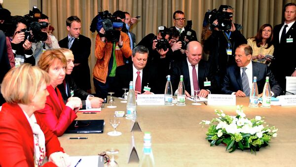 Четырехсторонняя встреча (РФ, США, ЕС и Украина) по урегулированию украинского внутриполитического кризиса, в Женеве