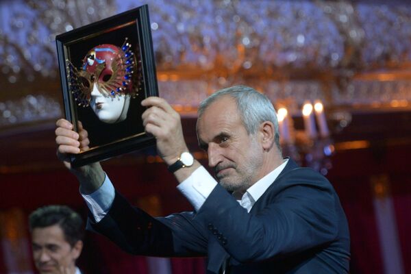 Режиссер Римас Туминас на церемонии вручения премии Золотая маска