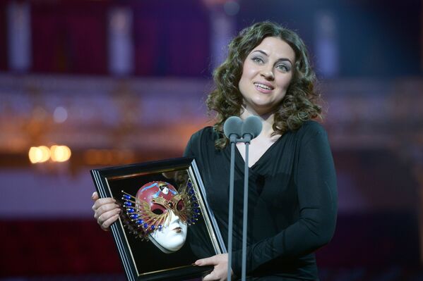 Певица Венера Гимадиева на церемонии вручения премии Золотая маска