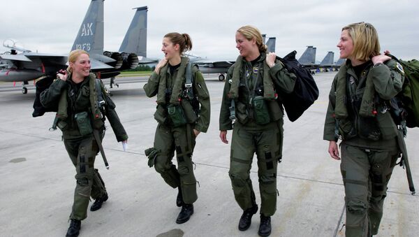 Женщины-пилоты ВВС США. Архивное фото