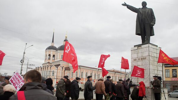Акция ко дню рождения В.И. Ленина в Томске, событийное фото