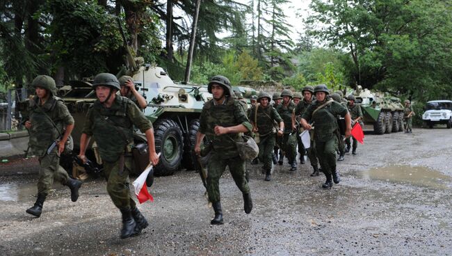 Российская военная база в городе Гудаута Республики Абхазия. Архивное фото