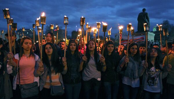 Шествие памяти жертв геноцида армян 1915 года. Архивное фото