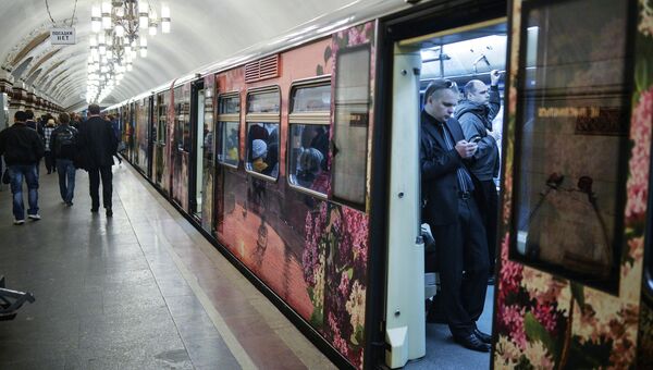 Пуск поезда Акварель с новой экспозицией Летописцы ратной славы. Архивное фото