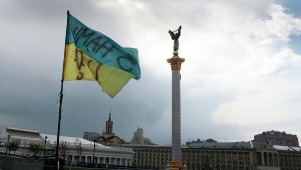 На площади Независимости в Киеве