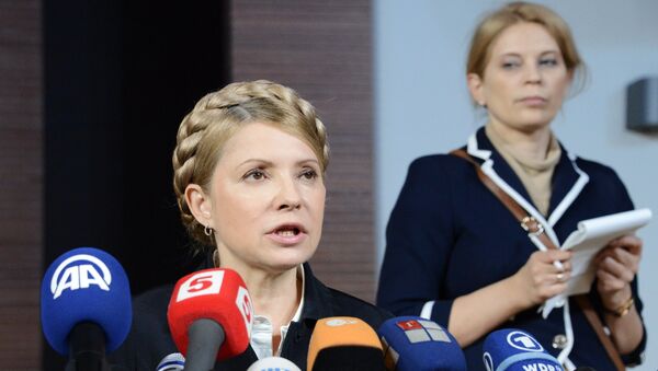 Экс-премьер Украины, кандидат в президенты Юлия Тимошенко