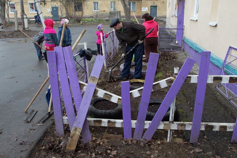 Общегородской субботник в Томске 26 апреля