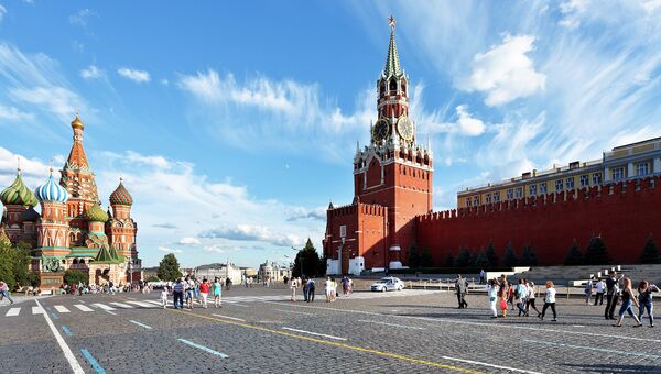 Красная площадь в Москве.