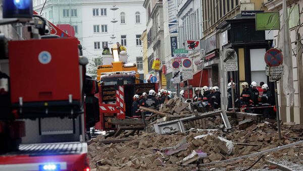 Взрыв в жилом доме в Вене