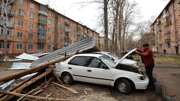 Последствия урагана в Омске. Архивное фото