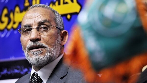 Лидер египетского движения ''Братья-мусульмане'' Мохаммед Бадиа