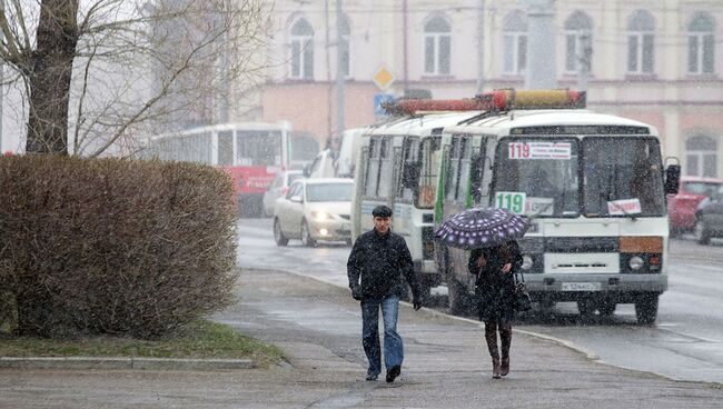 Похолодание в Томске, архивное фото