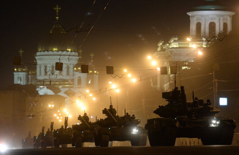 Репетиция военного парада в Москве