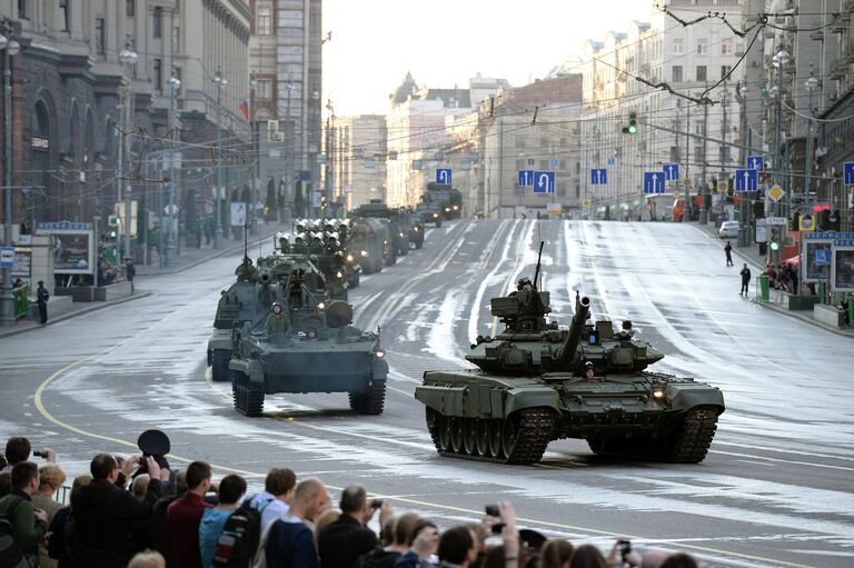 Репетиция военного парада в Москве