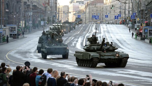 Репетиция военного парада в Москве. Архивное фото