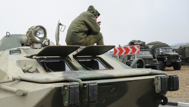 Ликвидация последствий пожара в воинской части в Забайкальском крае. Архивное фото