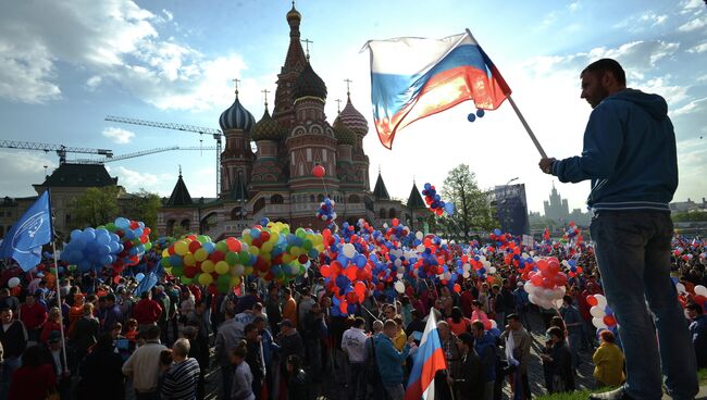 Первомайская демонстрация профсоюзов на Красной площади, Архивное фото