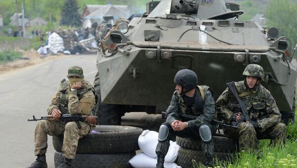 Украинские военные в Славянске. Архивное фото