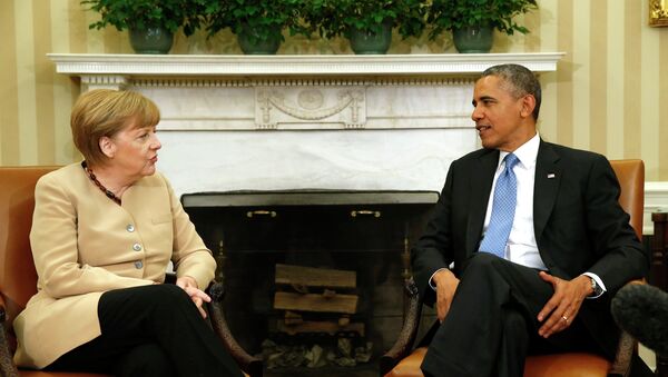 Обама и Меркель обсуждают ситуацию на Украине в Белом доме