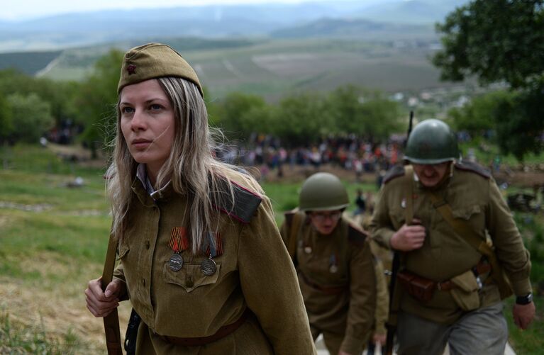 Театрализованное представление Штурм Сапун-горы 7 мая 1944 года в Севастополе