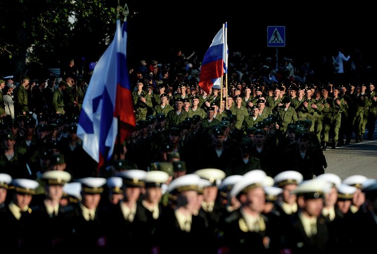 Репетиция Парада Победы в Севастополе