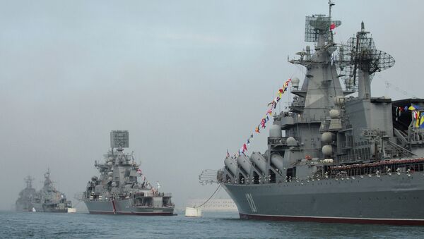 Парад кораблей Черноморского Флота России в Севастополе. Архивное фото