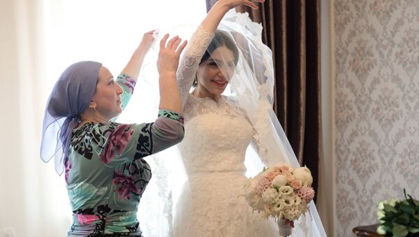 Традиционная чеченская свадьба в Грозном. Архивное фото