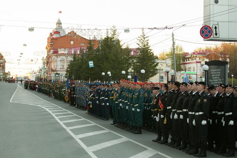 Репетиция Парада Победы в Томске