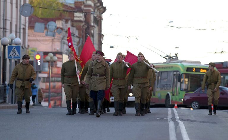 Репетиция Парада Победы в Томске