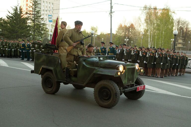 Репетиция Парада Победы в Томске