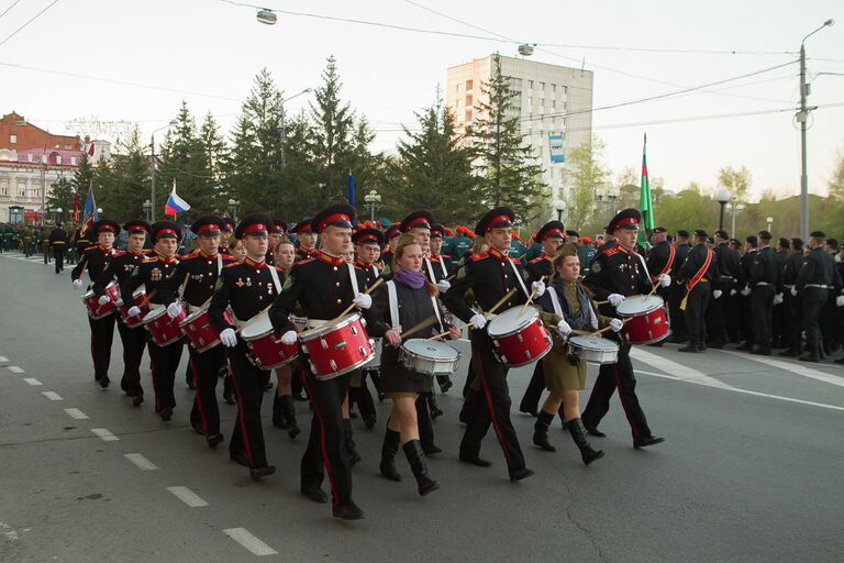 Репетиция Парада Победы в Томске